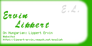 ervin lippert business card